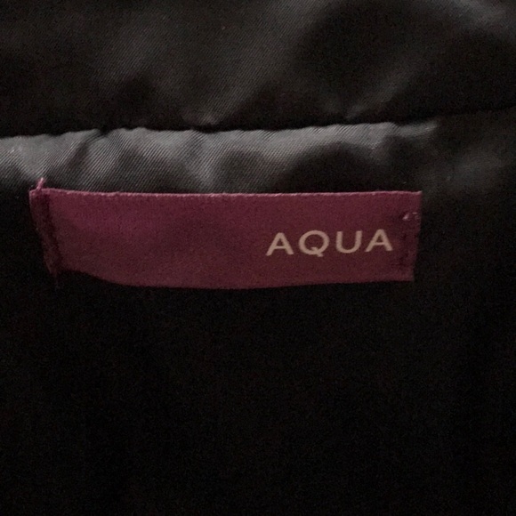 Aqua Black Faux Fur Shaggy Vest Size Medium - Picture 7 of 8